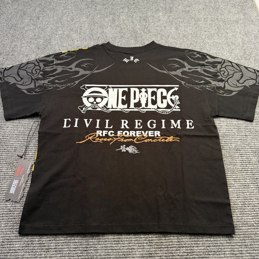 Civilregime x One Piece Brook Soul King 199X Oversized Tee Medium Black Sold Out - Picture 3 of 6